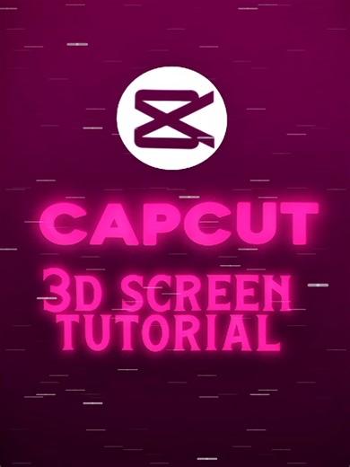 CAPCUT 3D SCREEN TUTORIAL 🔥💀 ||