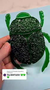 Replying to @Lil Gobbo Gremlin — Meet Bug Green Beetle 2.0 🪲✨ A tiny jewel brought to life in glass. | Luminous Layers