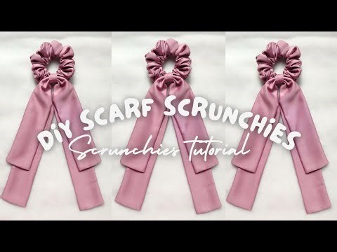 DIY Scarf Scrunchies | How to Make Scarf Scrunchies Double Layers