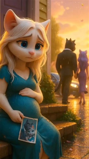 Husband cheated on his wife and abandoned the white cat #catshorts #aicat #catlovers #kitten