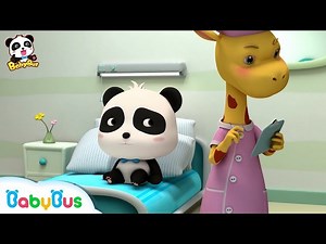 Baby Panda didn't Want to Go to School | Doctor Pretend Play | Panda Cartoon | Doctor Song | BabyBus - Videos For Kids