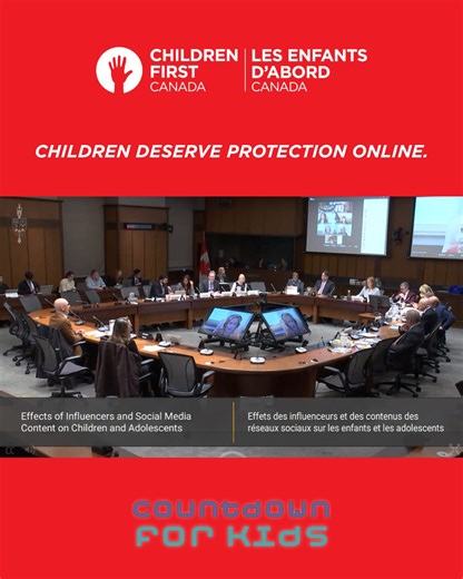 Children First Canada | Yesterday, our founder and CEO, Sara Austin, testified before Parliament alongside two of our youth advisors Zachary and Josephine. Their... | Instagram