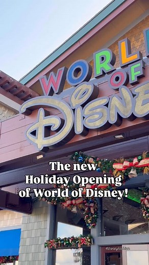 6K views · 704 reactions | World of Disney has a new holiday audio for the store opening! During this audio, a guest gets to unlock the door with a giant key and light up effects. It’s a lot of fun and adds a special touch to the shopping experience! ❤️懶 #worldofdisney #disneysprings #disneyholidays | The Disney Fashionista | Facebook