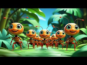 🐜🎶 The Ants Marching Song for Kids | Fun 3D Nursery Rhyme Animation ✨