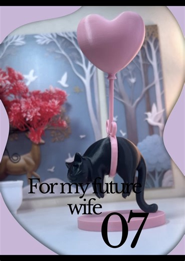 Day 07 — I 3D printed The Floating Cat, a fun desk toy that creates an illusion of a cat floating using a simple magnetic balance. Lightweight, playful, and perfect as a desk or shelf decoration. A creative DIY 3D-printed decor piece that adds a bit of curiosity to any space. Comment “STL” for the STL file. [3dprinting | 3dprinted | floatingcat | desktoy | homedecor | deskdecor | diy | minimaldecor | moderndecor | giftideas | stlfile | 3dprinter] #diy #3DPrinting #DeskDecor #valentinesday #valen