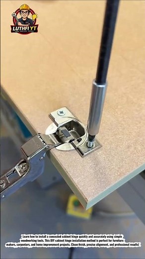 How to Install a Concealed Cabinet Hinge Perfectly | DIY Woodworking Trick