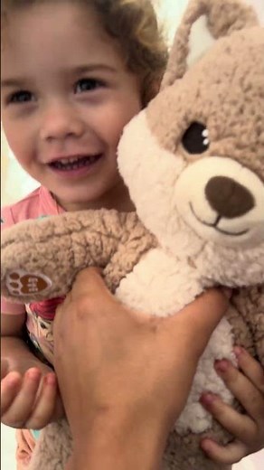 Big sister gets so happy about this teddy bear #shorts