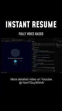 Built a Voice-based Resume Maker , totally with AI #vibecoding #builder #mobileapp