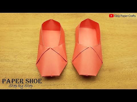 Origami Shoes: How to Make Paper Shoe | Paper Things Easy | Easy Paper Crafts Without Glue