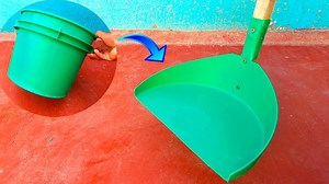 Mira‼ Como hacer un recogedor de basura con balde reciclado♻de manera fácil y sencilla. | Tutoriales para el hogar. | Bonita Idea