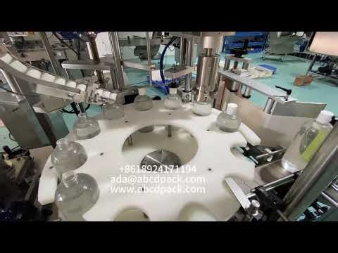 Automatic filling capping labeling monoblock machine