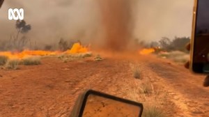 🔥 FIRE TORNADO 😲 Check out this fire tornado tearing through a property near Tennant Creek where bushfires have been raging, particularly in the Barkly region. 😓 Staff at SilverBridle Contracting who were out on property said "there was absolutely nothing we could do but sit back & watch. Absolutely heartbreaking to see our past 3 days of hard work go down the drain so quickly." 👉 Residents in the NT have been battling widespread bushfires for the past few months. 📍 Over 13 million hectares