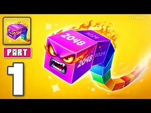 Cube Arena 2048: Merge Numbers - Gameplay Walkthrough Part 1 - Merge Cubes Win Arena (iOS, Android)