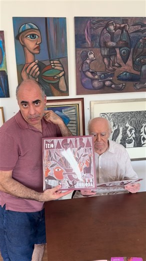 Ciro Fernandes 🇧🇷 on Instagram: "TRIO MACAÍBA!!! Forrozão orquestrado maravilhoso !! Tivemos a honra de produzir a capa do recente lançamento! ❤️😃🙏🏽🥰👏🏽 . . . #cirofernandes #xilogravura #xilografia #art #arte #arquitetura #design #hotel #decoração #artepopular #nordeste #paraiba #brasil #woodcut #grabado #printmaker #printmaking"