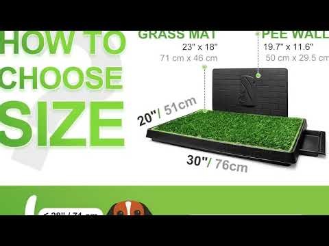 ⛳ The Real Grass Experience! Hompet Indoor Dog Grass Potty Tray