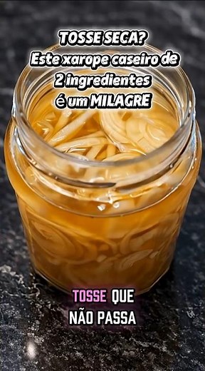 GRIPADO OU TOSSE SECA? Este xarope caseiro de 2 ingredientes é um MILAGRE.#saúde #remedionatural