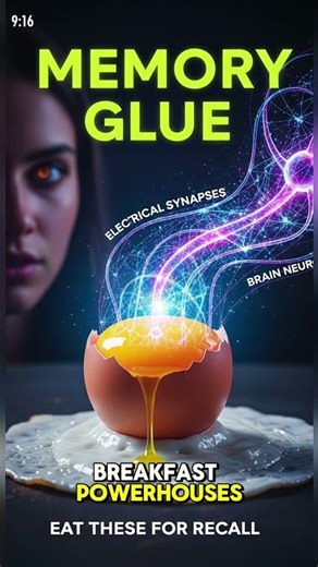 3 CHOLINE-Rich Breakfast Foods to BOOST Your Memory 🧠🍳 #BrainHealth #MemoryTips #Focus