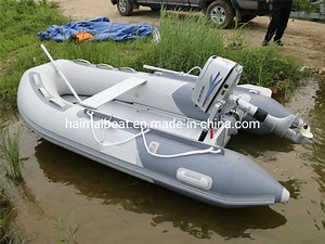 [Hot Item] 8.8feet 2.7m Aluminum Floor Inflatable Boat Fishing Boat PVC Boat Sport Boat