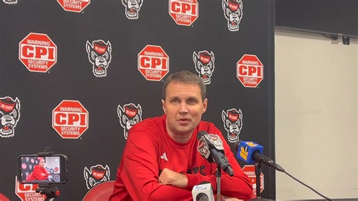 NC State head men's basketball coach Will Wade on Darrion Williams' shoulder
