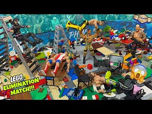 6-Man LEGO ELIMINATION MATCH | United States Championship | WWE Action Figure Match!