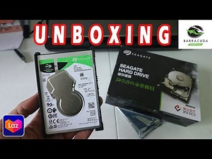 Seagate BarraCuda 1TB 2.5inch ST1000LM048 Unboxing and Installing