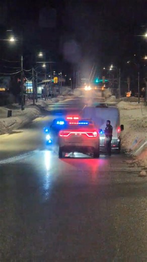 NEWS TIP: Thank you D.L. for submitting this news tip. He reported a police investigation currently underway at the store that holds Domino's Pizza and a pharmacy at the corner of Lansdowne Street and Brealy Drive. Multiple police officers can be seen outside the store, while other officers are with a white Sprinter van, which may of been the van that was part of a BOLO issued from Peterborough Police to the OPP. The officers conducted a traffic stop on Brealy Drive, its unknown if anyone was ta