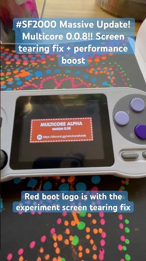 Massive update for the #sf2000! Multicore 0.0.8 with screen tearing fix (experimental) performance+!
