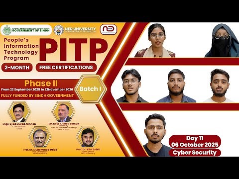 Day 11 | Students’ Testimonials – Cyber Security Course | PITP Phase II at NED University