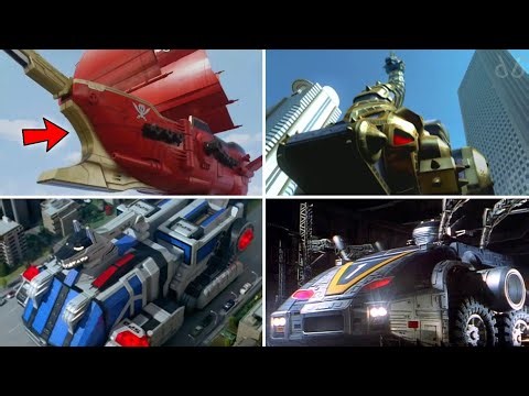 All Carrier Zords in Power Rangers History