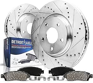 Amazon.com: Detroit Axle - Front Brake Kit for Jeep Commanche Grand Cherokee Wagoneer Wrangler Drilled and Slotted Brake Rotors Ceramic Brakes Pads Replacement: 11.02" inch Front Rotors : Automotive