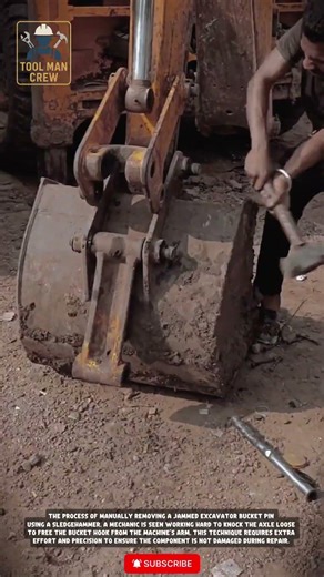 Heavy Equipment Repair: Fixing a Massive Excavator Bucket Pin | Machinery Maintenance