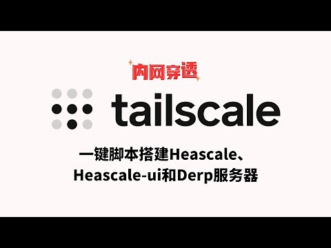 【全网首发】全网最简单的tailscale搭建方案，国内纯IP搭建一键搭建headscale、headscale-ui和derp服务器，实现内网穿透、远程访问，点对点传输，轻松打通内外网#一瓶奶油
