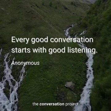 This holiday season, remember to listen to those who matter most in your life about their wishes through the end of life, and share your own! "Every good conversation starts with good listening." - Anonymous | The Conversation Project