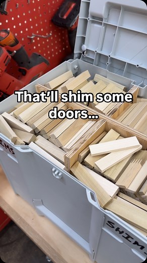 68K views · 286 reactions | The worst part about using the jamb master for doors… making my own shims and staying stocked up on shims… | Insider Carpentry | Facebook