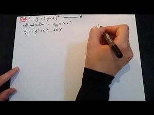 EDO de Riccati المعادلة التفاضلية لريكاتي