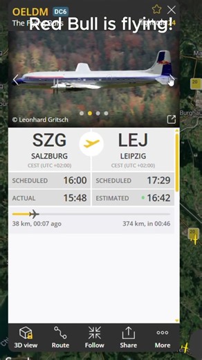 Tracking the Flying Bulls! 🐂✈️ #flightradar24 #aviation #rare