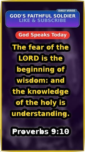 🕯️ God's Word 🙏 Proverbs 9:10 #Shorts