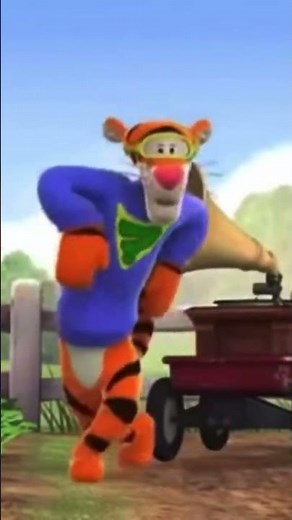 Tigger doing the default dance from fortnite!!!!