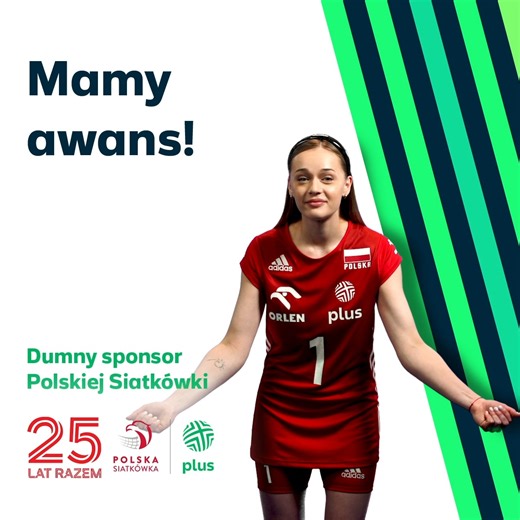 Historia polskiego sportu pisze się na naszych oczach 💚💚💚 Reprezentacja Polski w siatkówce kobiet awansowała do półfinału Ligi Narodów. GRATULUJEMY ️🏐 Plus – dumny sponsor Polskiej Siatkówki. | Plus