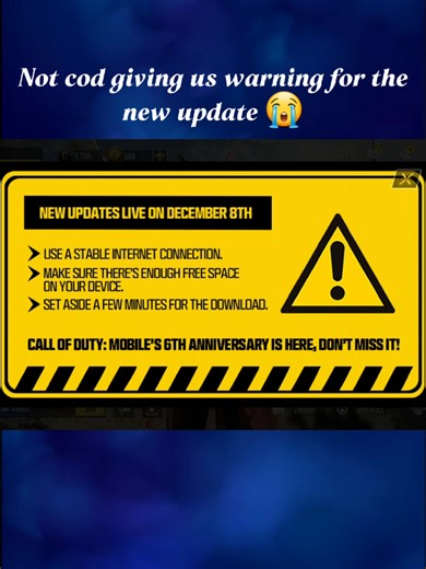 what do I do now, I gat no space for this update 😭😭 #codm#codseason11#codupdates#trending#fyp