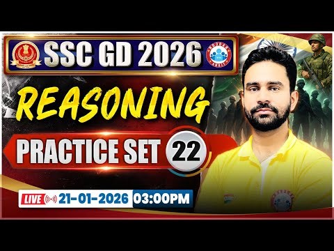 SSC GD Reasoning Classes 2026 | SSC GD Reasoning Practice Set 22 | SSC GD Reasoning By Rahul Sir