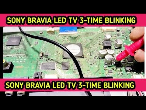 Sony Led Tv 3 Time Blinking problemSolution || KDL - 24 W670A. Direct 3 time error problem ||