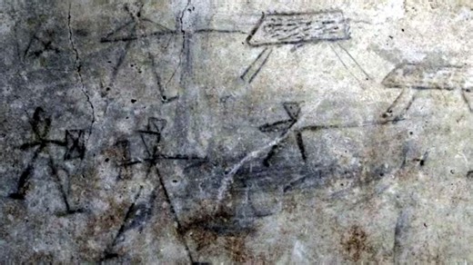 Hallazgo arqueológico sorprendente: niños pintaron gladiadores en Pompeya