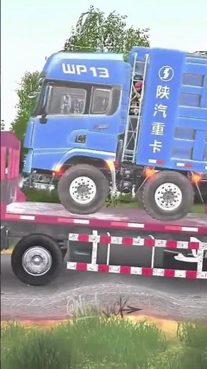 overloaded truck on extreme speed bumps | MudRunner Gameplay