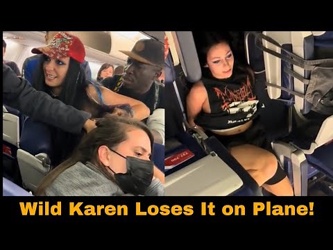 Wild Karen Attacks Woman Over Weight on Southwest Airlines – Viral Outrage #karen #crazykaren