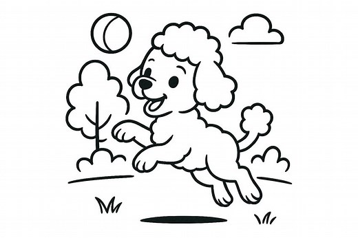 Free Puppy Coloring Pages - Cute Dog Printables for Kids & Adults