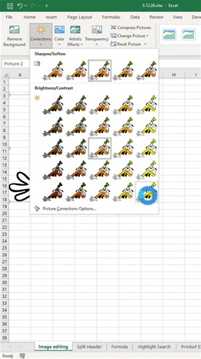 Vectorize Image In Excel
