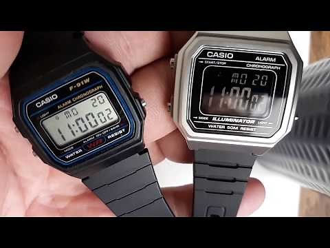 Casio F-91W vs Casio W-217H