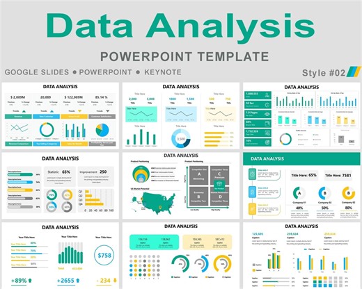 Data Analysis PowerPoint Template, Data Analysis Infographics, data visualization, data analysis presentation, data visualization examples