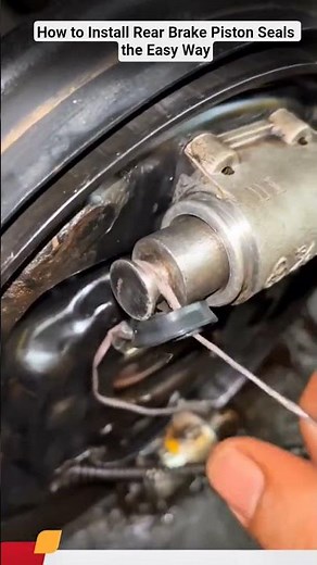 How to Install Rear Brake Piston Seals the Easy Way #shortvideo #mechanic